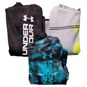 Under Armour Lot of 3 Hoodies Boys Size 10-12 Youth Large